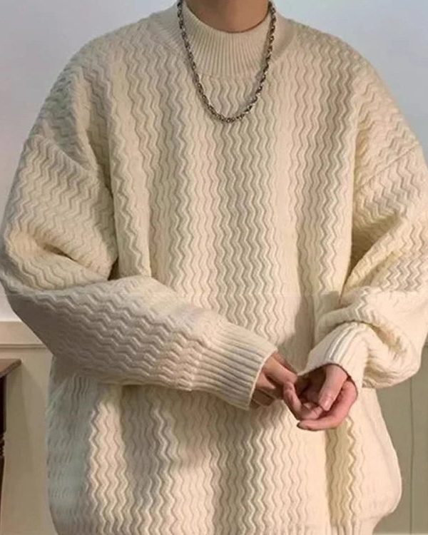 Wavy Knit Sweater