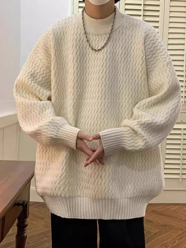 Wavy Knit Sweater