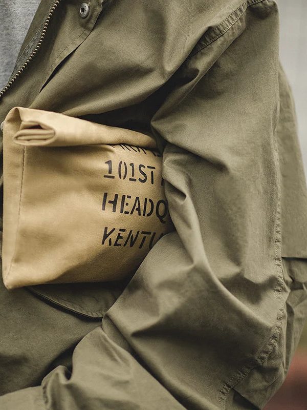 Waxed Canvas Clutch Bag