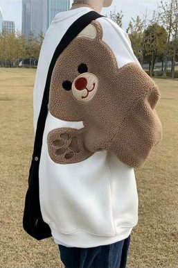 Weirdcore Bear Sleeve Sweatshirt