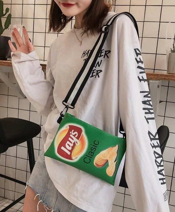 Weirdcore Chips Crossbody Bag