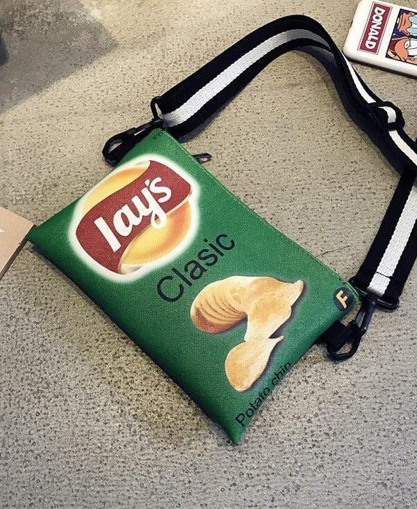 Weirdcore Chips Crossbody Bag