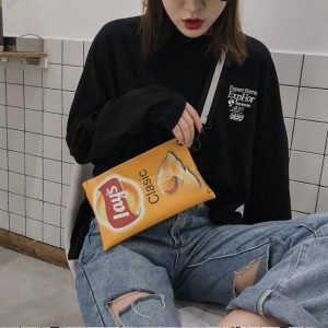 Weirdcore Chips Crossbody Bag