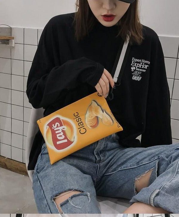 Weirdcore Chips Crossbody Bag