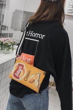 Weirdcore Chips Crossbody Bag