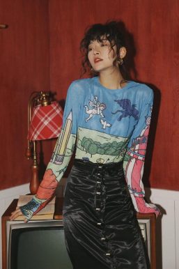 Weirdcore Dream Mesh Top