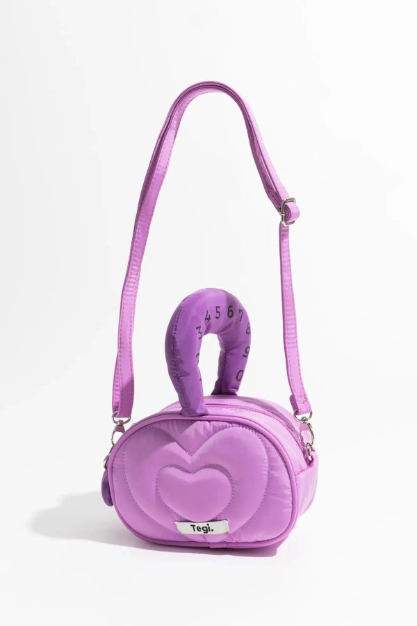 Weirdcore Heart Puffer Handbag