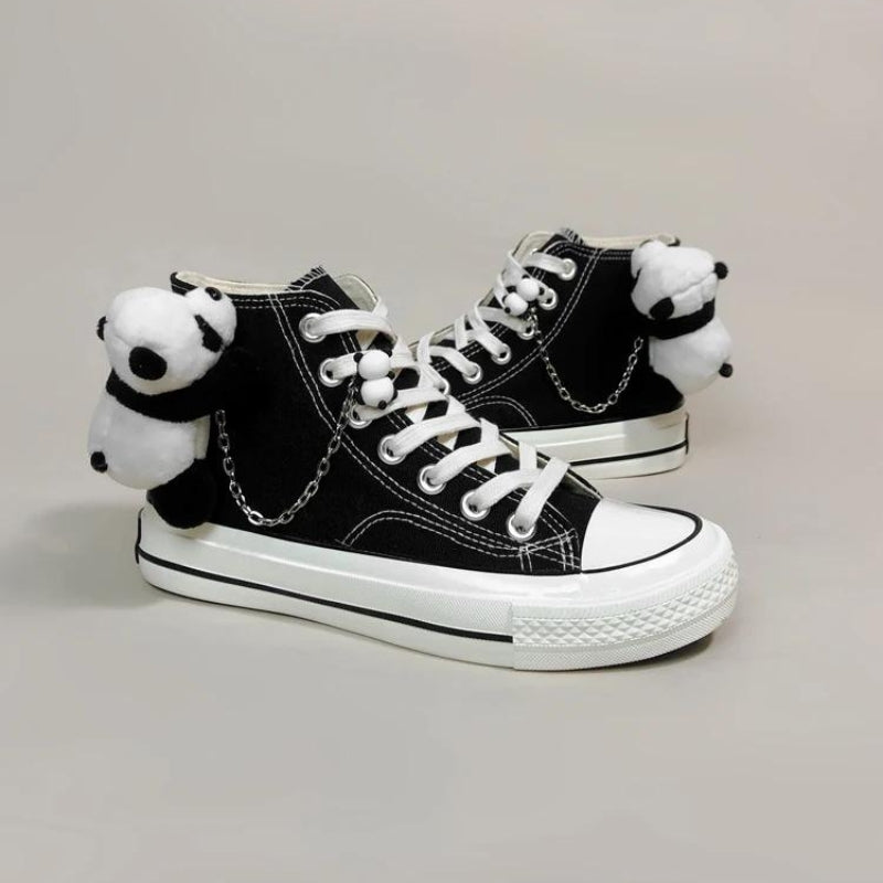 Weirdcore Panda Canvas Shoes Weirdcore Panda Canvas Shoes