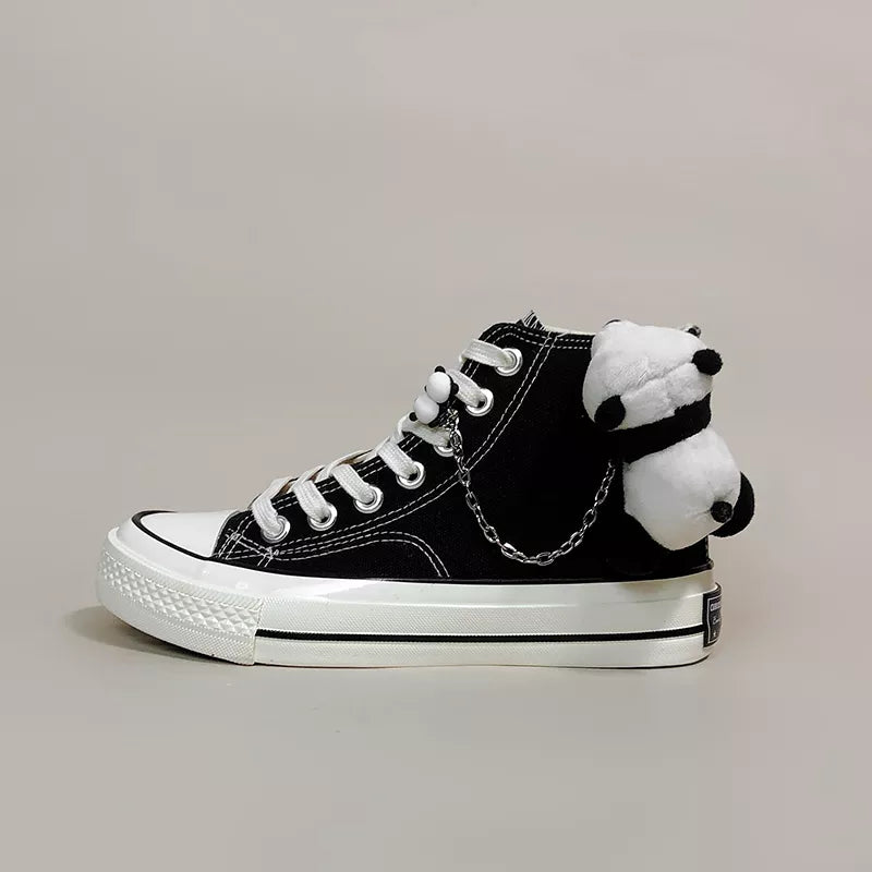 Weirdcore Panda Canvas Shoes Weirdcore Panda Canvas Shoes