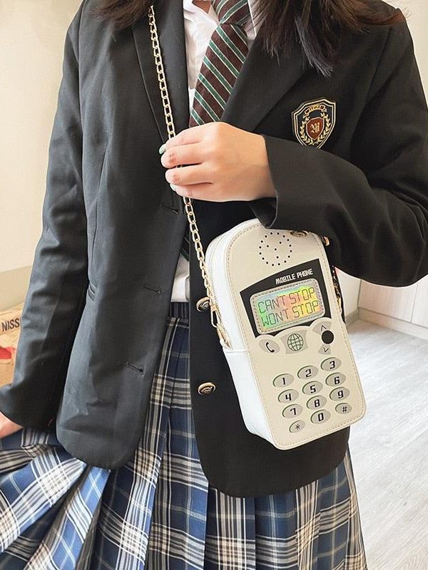Weirdcore Retro Mobile Phone Shaped Handbag