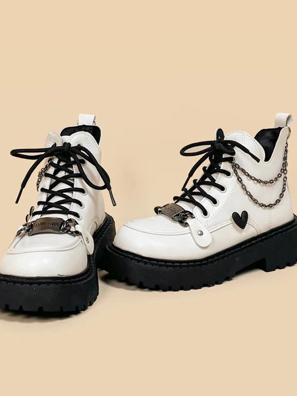 White Platform Boots