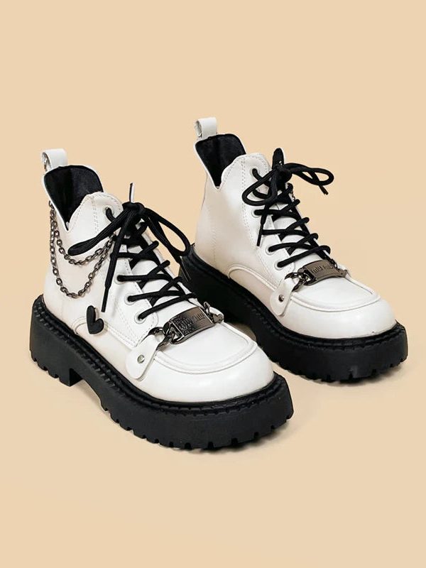 White Platform Boots