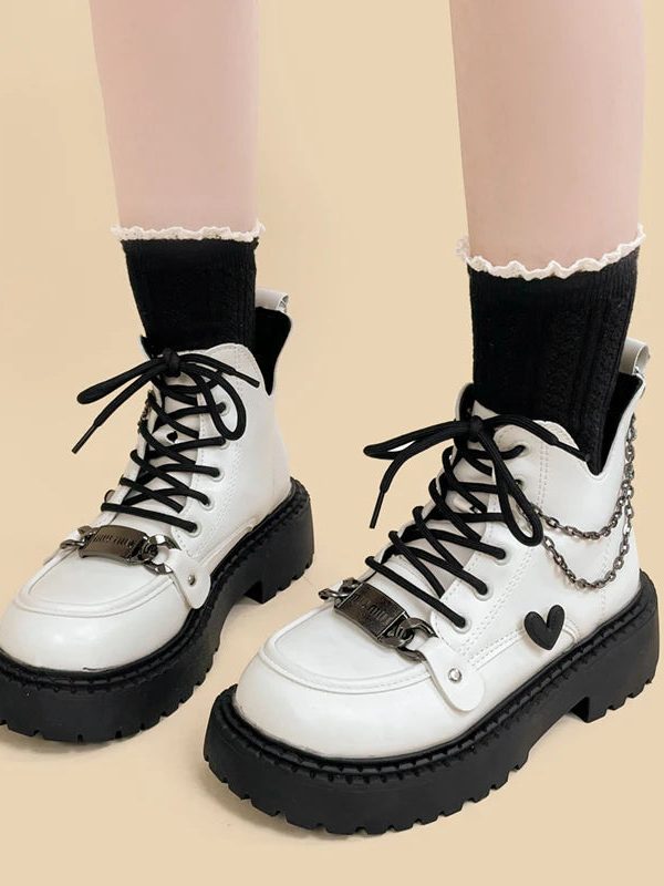 White Platform Boots