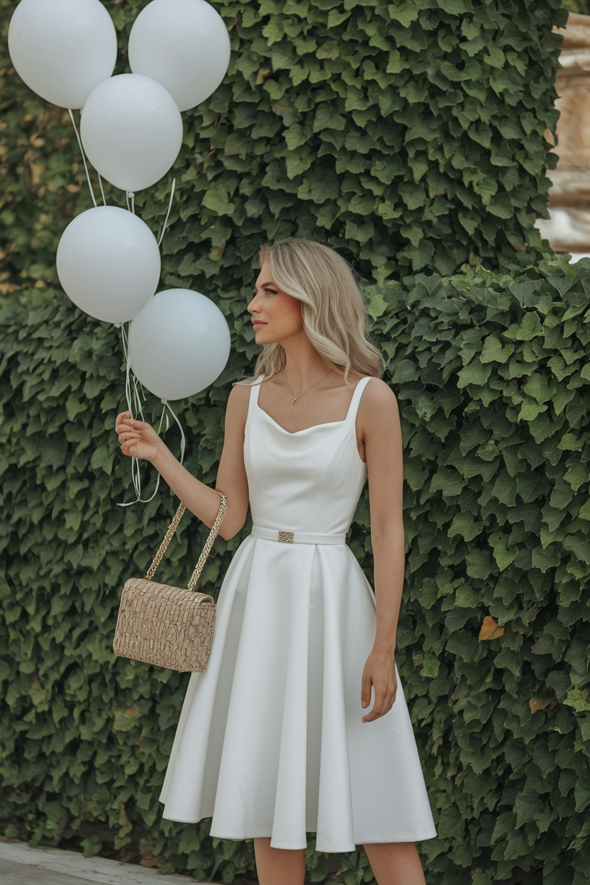 White Dress Outfit Party Classy: Effortless Sophistication outfit idea