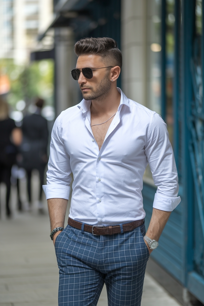 White Shirt Outfit for Men: Classic and Timeless outfit idea
