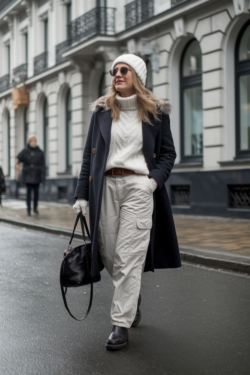 Winter Cargo Pants Outfit: Layering for Comfort and Style outfit idea