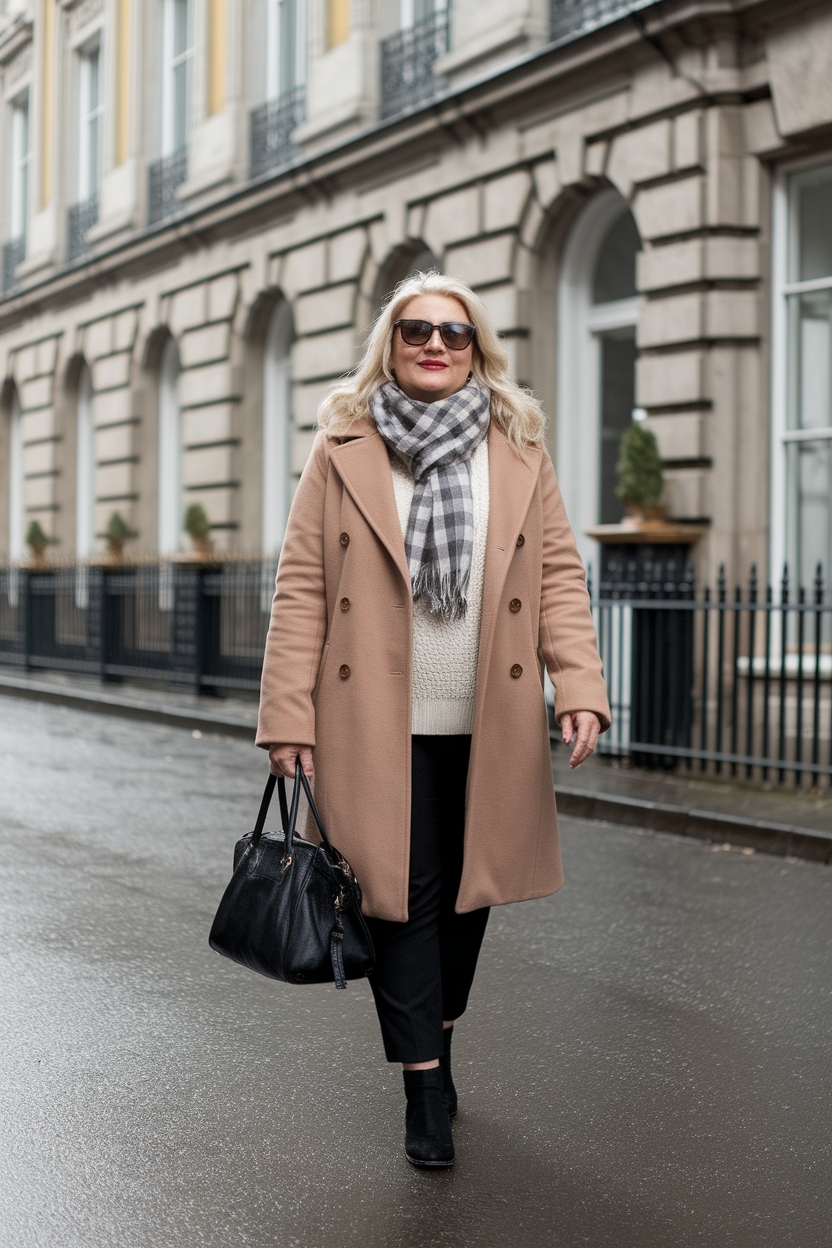 Warm Winter Outfits for Plus Size Women Over for the Cold Months outfit idea