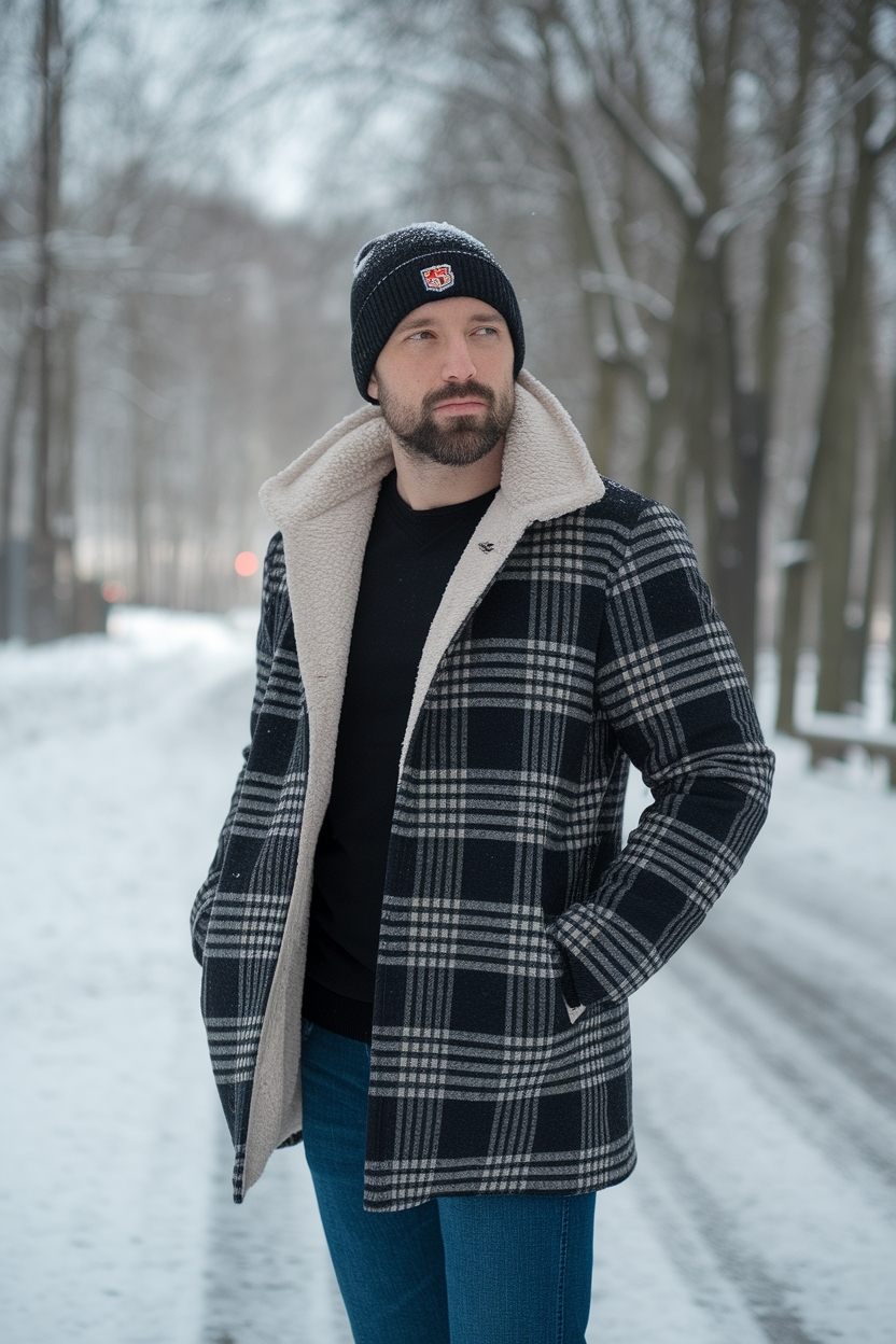 Winter Outfits Men Cold Weather Snow: Snow-Ready Fashion outfit idea