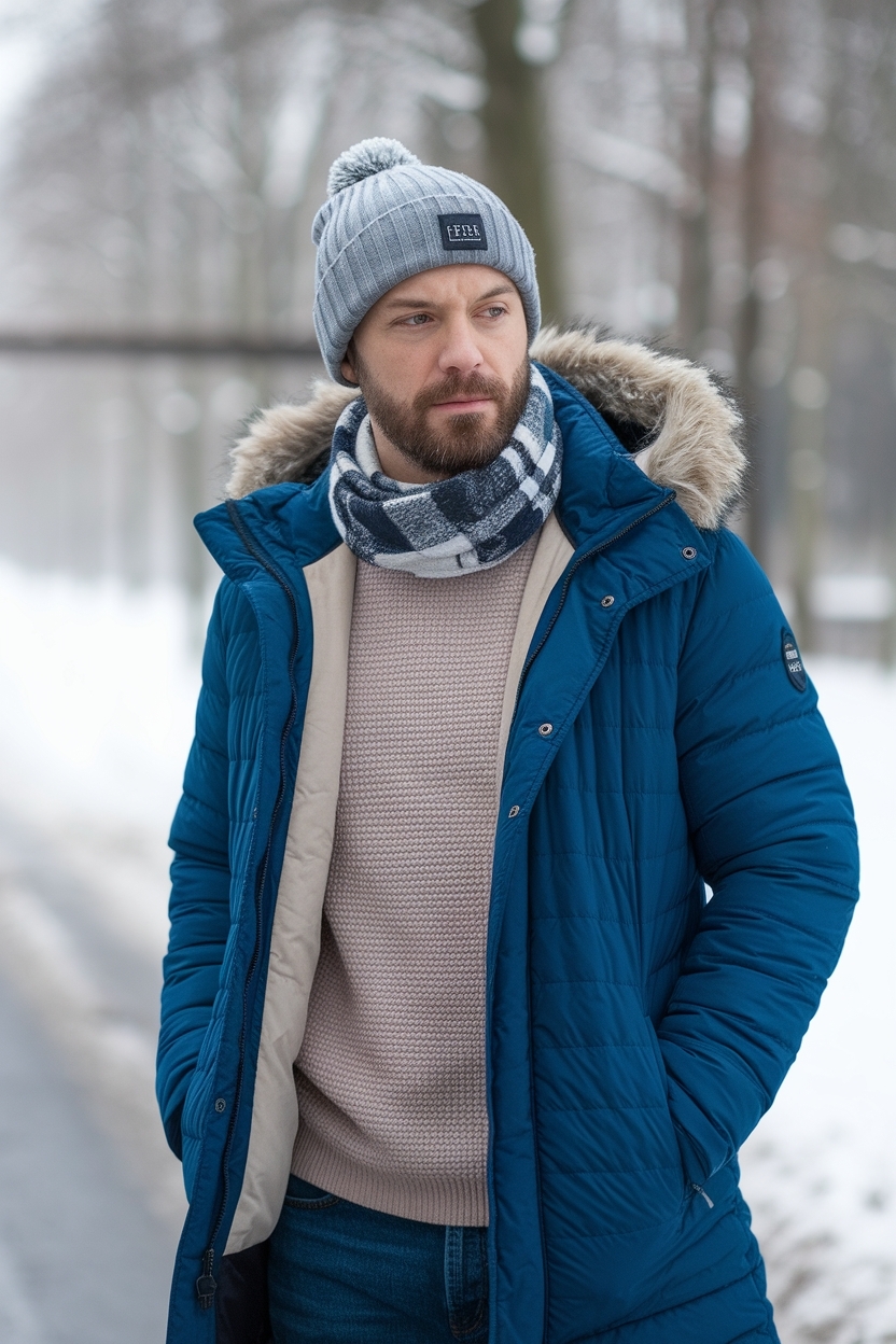 Winter Outfits Men Cold Weather Snow: Warm Essentials outfit idea