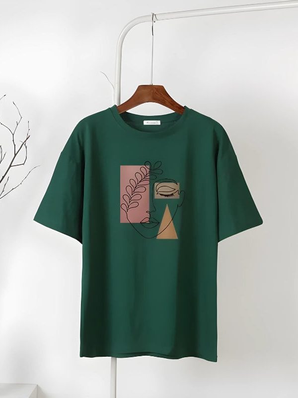 Woman Face Minimal Tee