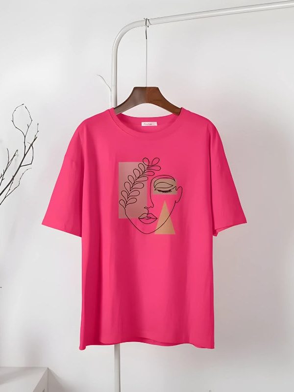 Woman Face Minimal Tee