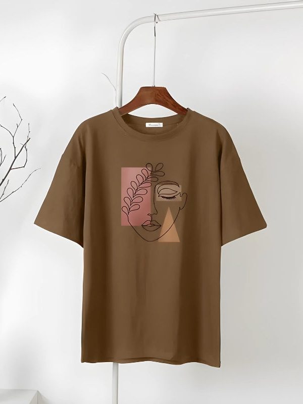 Woman Face Minimal Tee