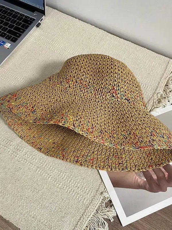 Woven Straw Bucket Hat