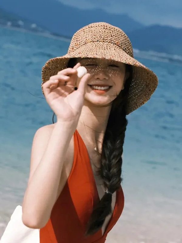 Woven Straw Bucket Hat