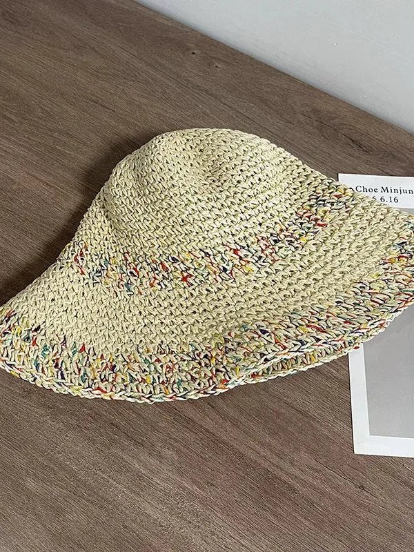 Woven Straw Bucket Hat