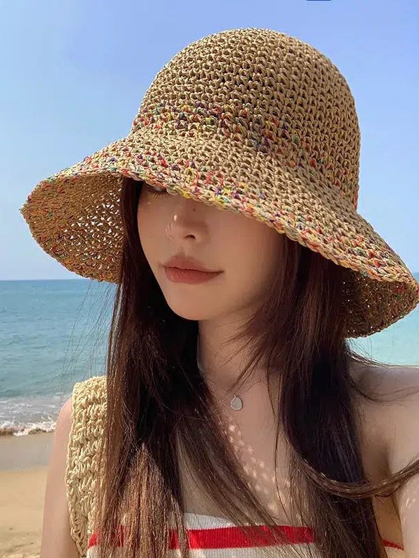 Woven Straw Bucket Hat