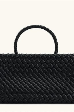 Woven Top Handle Bag