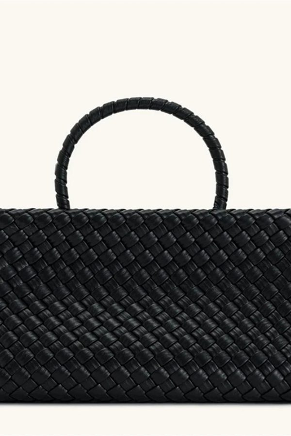Woven Top Handle Bag