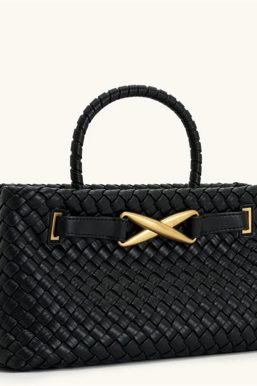 Woven Top Handle Bag