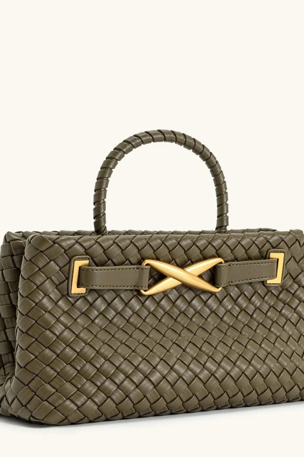 Woven Top Handle Bag