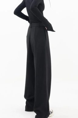 Wrap Front Wide Leg Pants