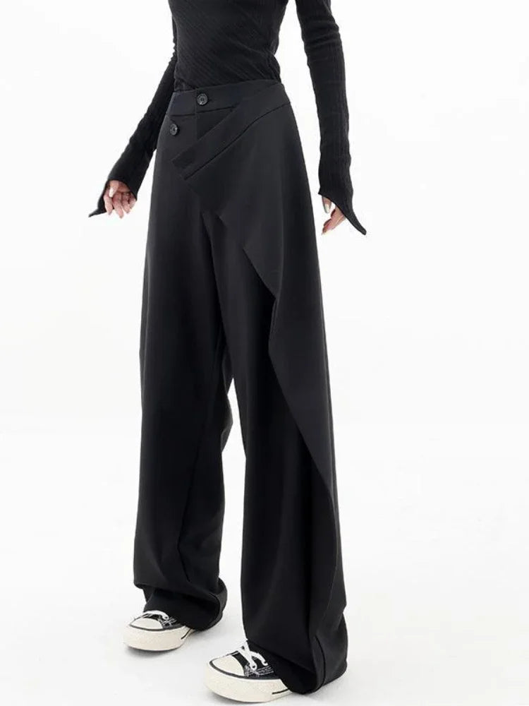 Wrap Front Wide Leg Pants Wrap Front Wide Leg Pants