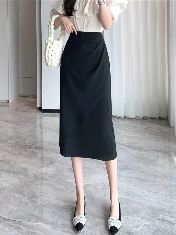 Wrap Midi Skirt