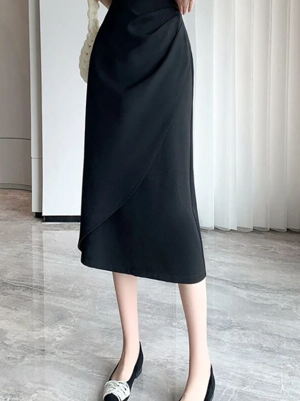 Wrap Midi Skirt