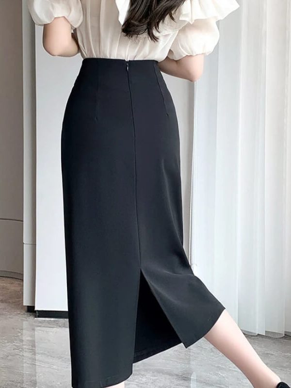 Wrap Midi Skirt