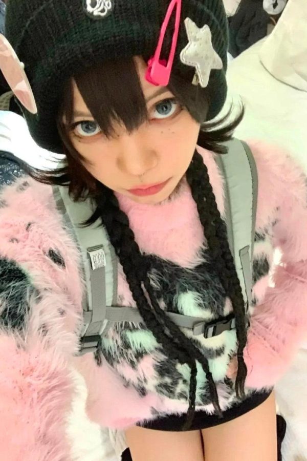 Y2K Aesthetic Fuzzy Sweater