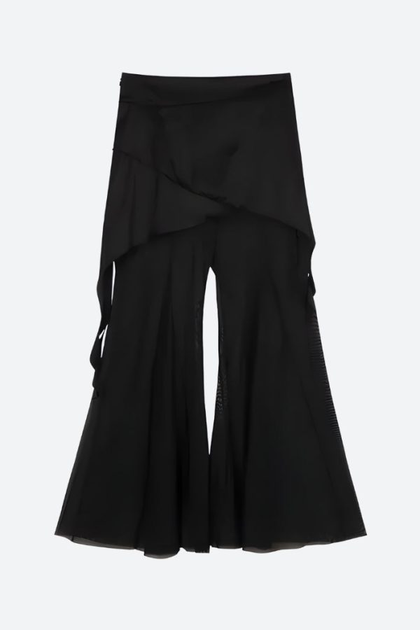 Y2K Asymmetric Top & Skirt Pants Two Piece Set