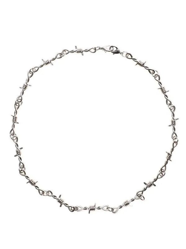 Y2K Barbed Wire Necklace