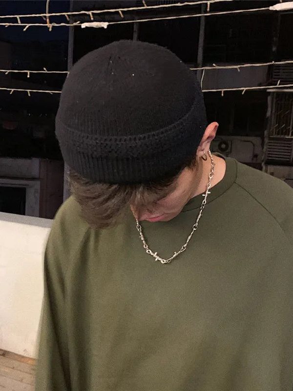 Y2K Barbed Wire Necklace