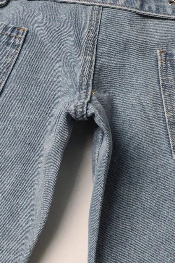 Y2K Belted Cut Out Jeans