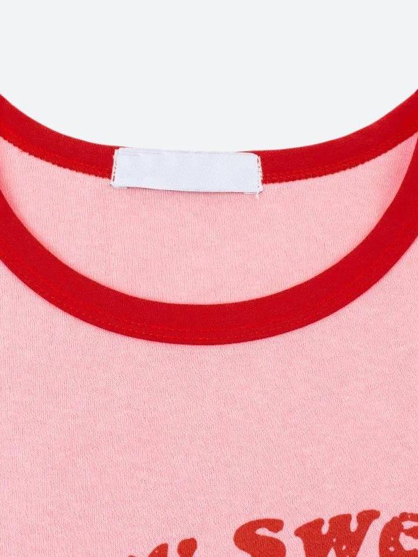 Y2K Berry Sweet Crop Top