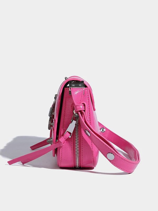 Y2K Candy Belted Baguette Bag