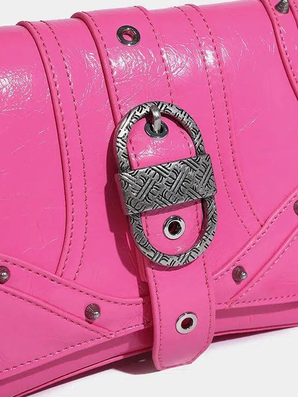 Y2K Candy Belted Baguette Bag