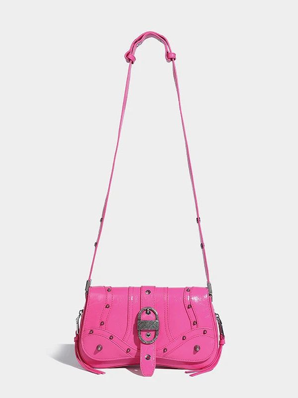 Y2K Candy Belted Baguette Bag