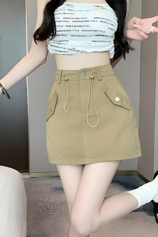 Y2K Cargo Mini Skort