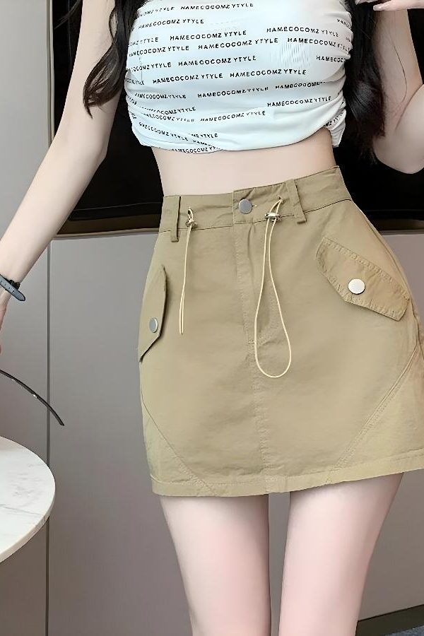 Y2K Cargo Mini Skort